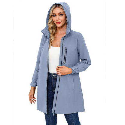 Functional women's jacket with adjustable hood Chic and Style