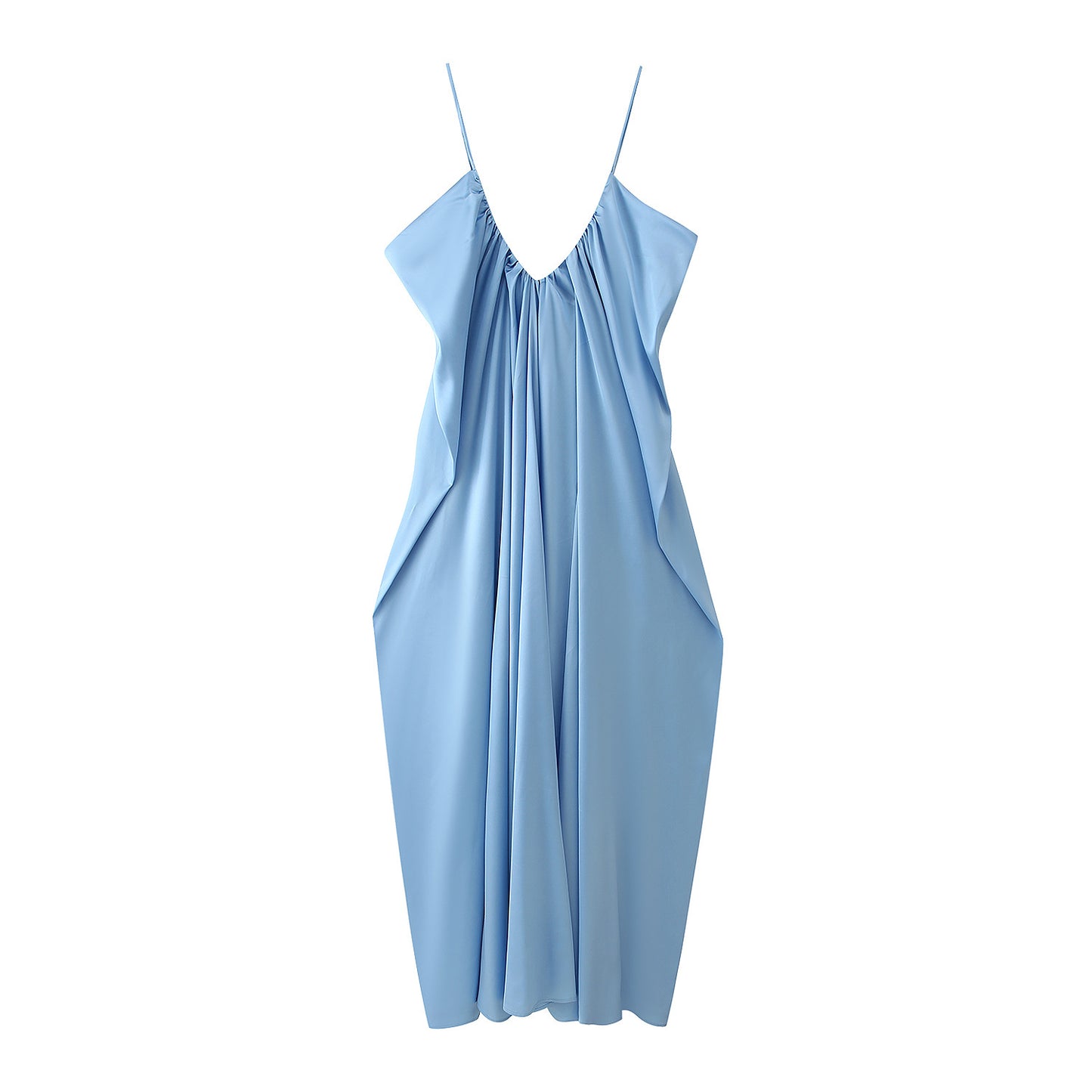 Robe maxi femme avec coupe décontractée et drapés raffinés Chic und Stil