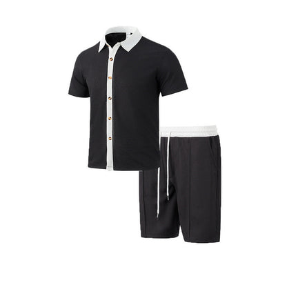 Homme décontracté t-shirt à manches courtes et ensemble de shorts de sport Chic und Stil
