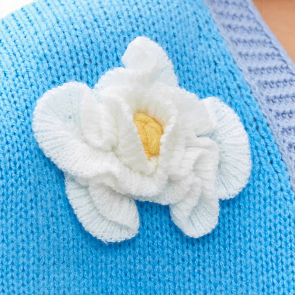 Dames gilet fantaisie avec design floral et fermeture à boutons Chic und Stil