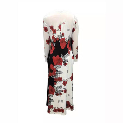 Robe maxi femme avec un design floral et des poches pratiques Chic und Stil