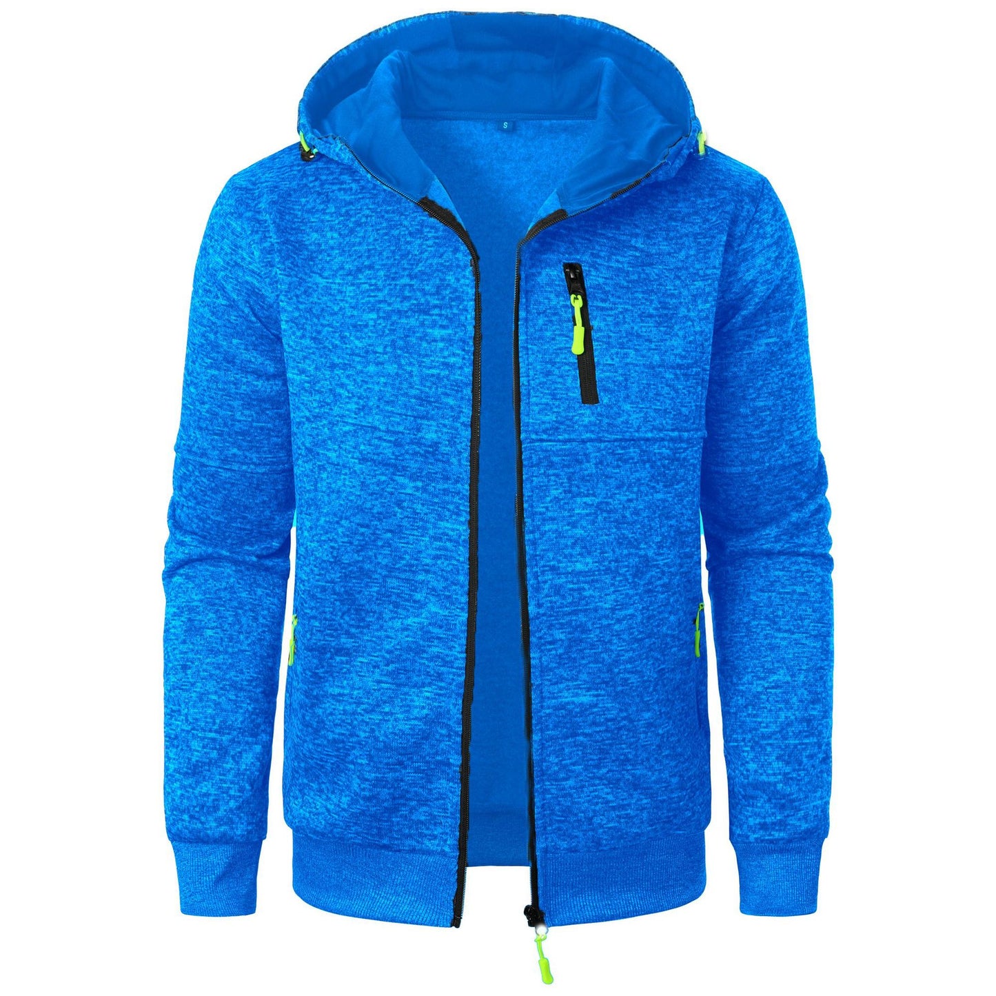 Veste à capuche sportive pour hommes avec un design structurel innovant et des poches pratiques Chic und Stil
