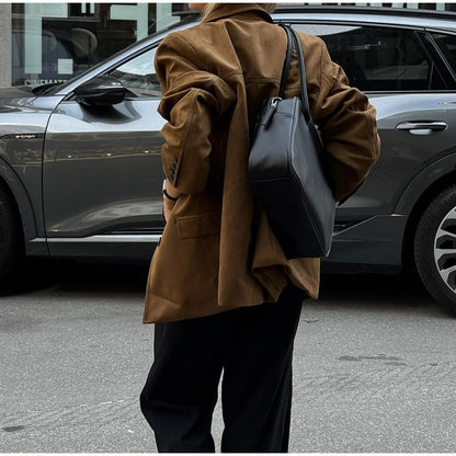 Dames Blazer en daim luxueux avec un coupe élégante Chic und Stil