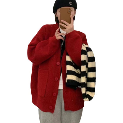 Dames Cardigan en maille douillette avec poches Chic und Stil