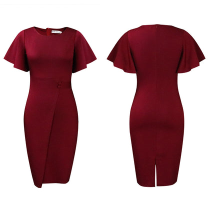 Robe fourreau pour femmes avec des manches cloche élégantes et une coupe cintrée Chic und Stil