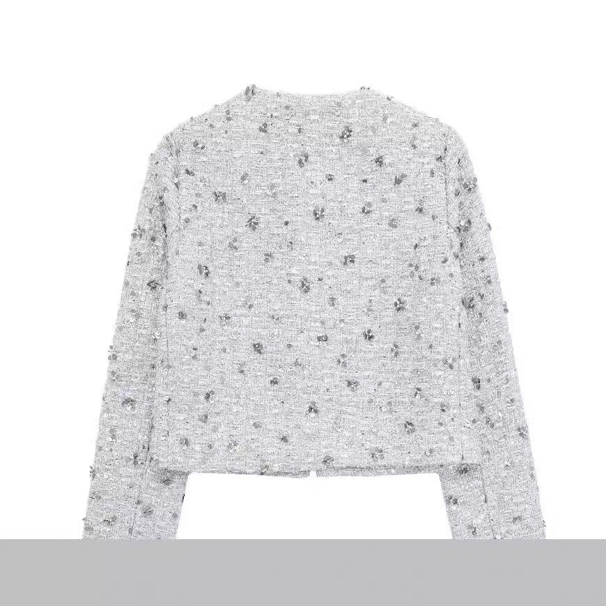 Dames élégante veste avec design texturé Chic und Stil