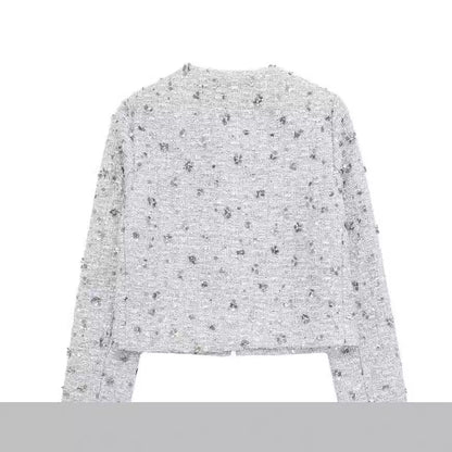 Dames élégante veste avec design texturé Chic und Stil