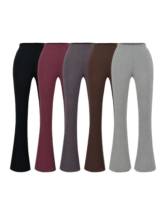 Elegant flared pants for women in high-quality elastic stretch material with high waist Chic and Style