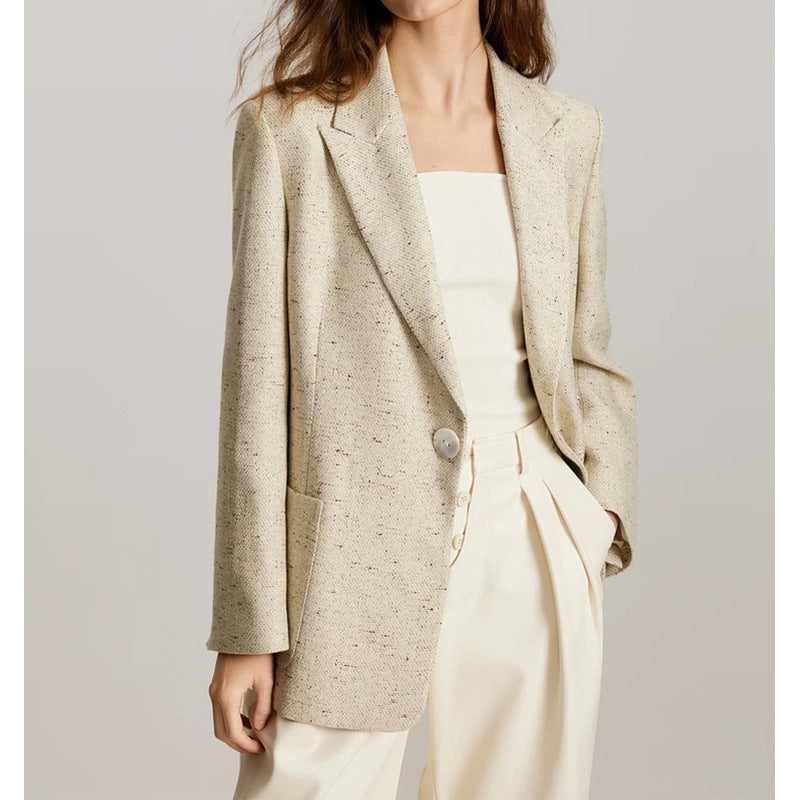 Blazer texturé surdimensionné pour femmes Chic und Stil