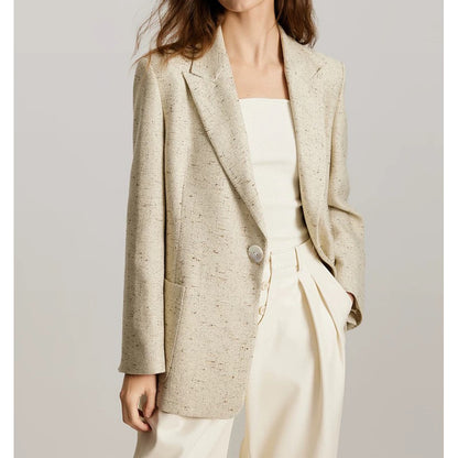 Blazer texturé surdimensionné pour femmes Chic und Stil
