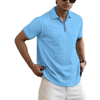 Hommes Polo en Structure Chic und Stil