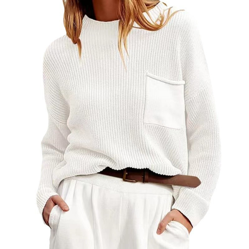 Pull décontracté pour femmes avec une fine structure côtelée et une coupe confortable Chic und Stil