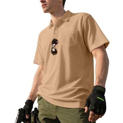 Chemise polo pour hommes avec texture respirante et poche poitrine pratique Chic und Stil