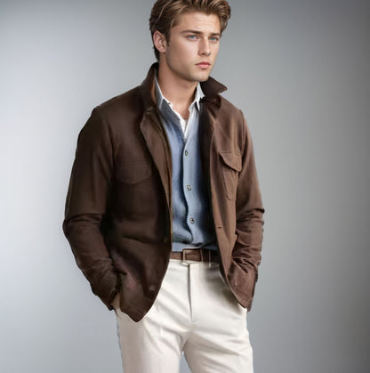 Autumn jacket for men with practical pockets Chic und Stil
