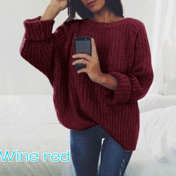 Pull en maille oversized pour femme avec motif côtelé texturé et coupe décontractée Chic und Stil