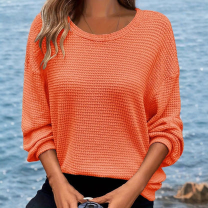 Pull en tricot décontracté pour femmes avec coupe large et poignets élastiques Chic und Stil