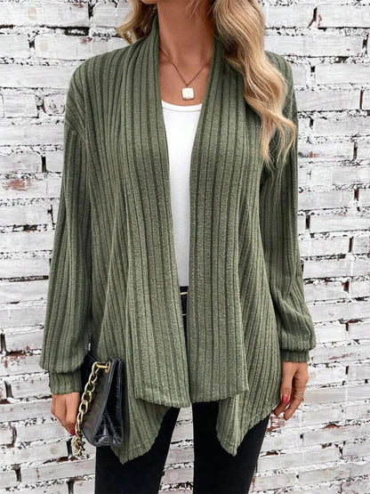 Cardigan en tricot décontracté pour femmes avec un design en relief marqué Chic und Stil