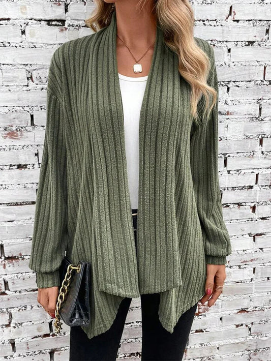 Cardigan en tricot décontracté pour femmes avec un design en relief marqué Chic und Stil