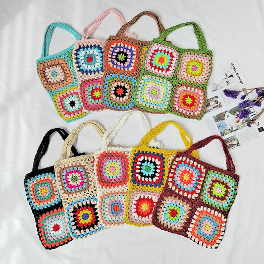 Sac fourre-tout en crochet fait à la main pour femmes Chic und Stil