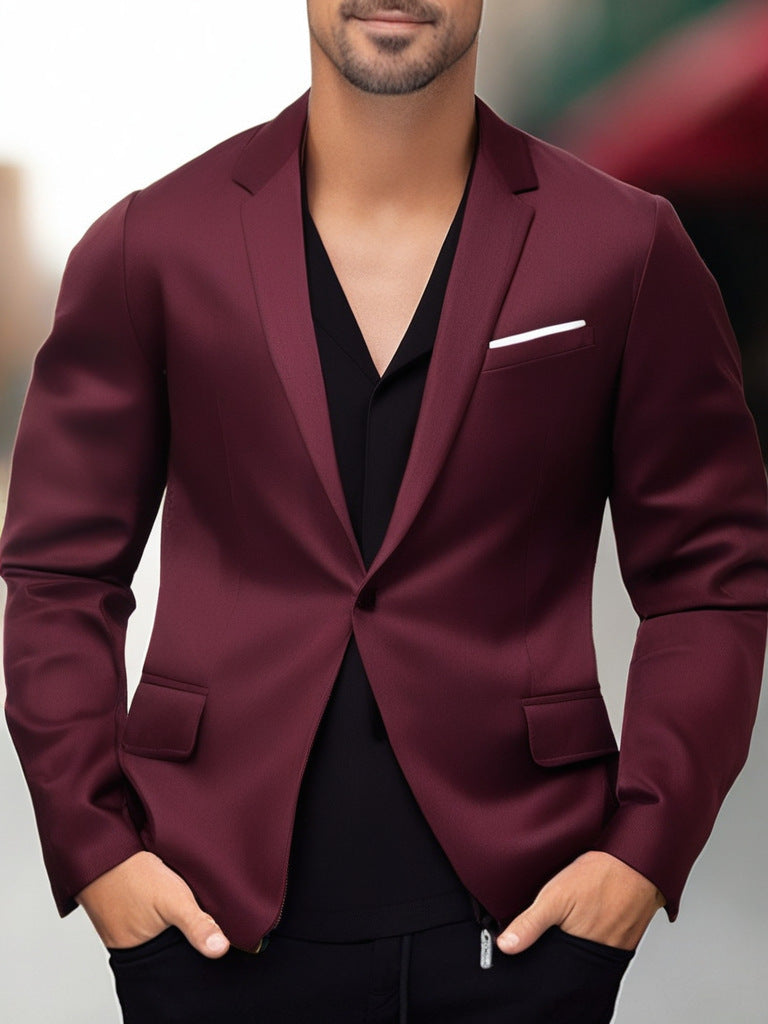 Blazer élégant et stylé pour hommes avec revers contrasté Chic und Stil