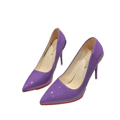 Dames Élégantes Talons Hauts avec embout pointu et talon transparent Chic und Stil