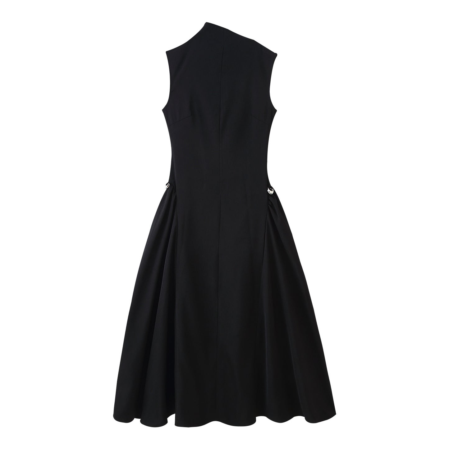 Robe A-ligne pour femmes avec décolleté asymétrique et élégants plis Chic und Stil