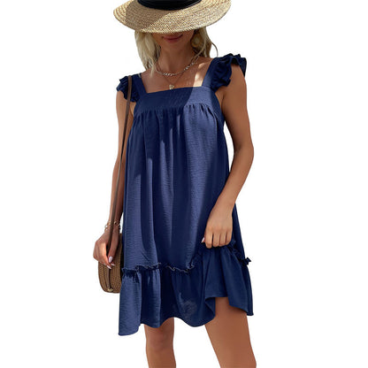 Robe mini à volants pour dames Chic und Stil