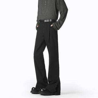 Elegant casual pants for women, wide, with fine pleats and high-quality materials Chic und Stil