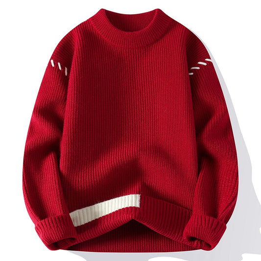 Dames pull en tricot épais avec un design innovant et des détails décoratifs Chic und Stil