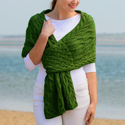 Knot scarf for women with structured twisted pattern Chic und Stil