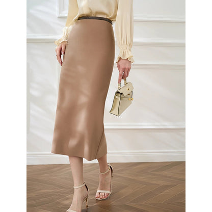 Jupe maxi élégante pour femme avec ceinture texturée Chic und Stil