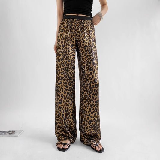 Elegant leopard pants for women Chic and Style