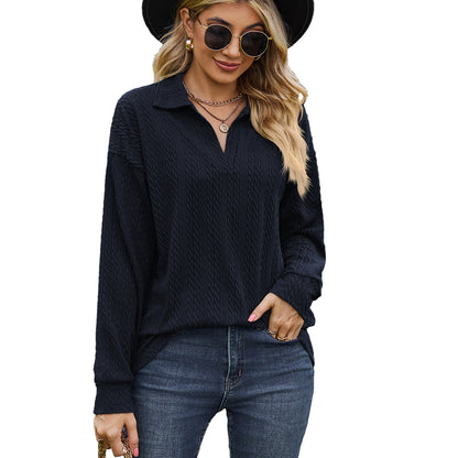 Pull décontracté femme avec motif de câble texturé Chic und Stil