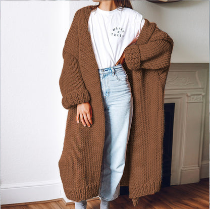 Cardigan long en gros tricot pour femmes avec une coupe décontractée et des manches oversized Chic und Still