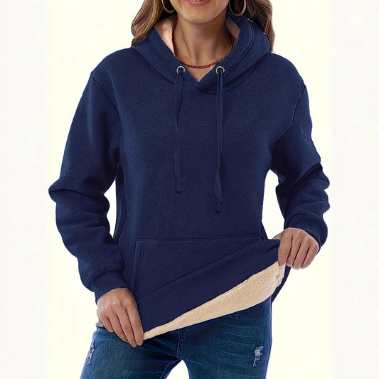 Dames hoodie avec doublure douce et coupe moderne Chic und Stil