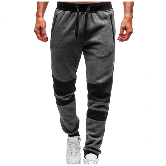 Men's casual sports pants in breathable material with contrasting details Chic and Style