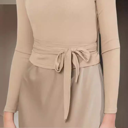 Ensemble haut enroulé et maxi robe pour femmes Chic und Stil