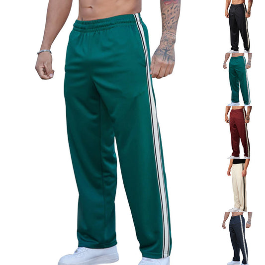Sport leisure pants for men with side stripes Chic and Style
