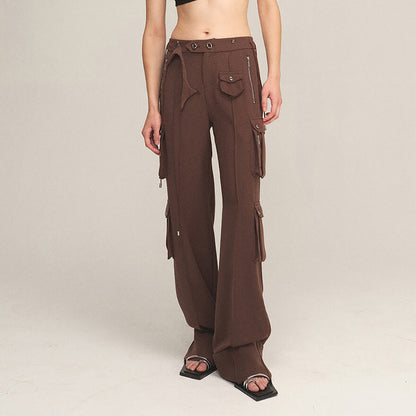 Chic and Style women’s cargo pants with innovative cut and belts
