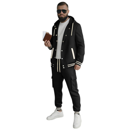 Men's sporty hoodie set and jogging pants with practical pocket and optimal fit Chic and Style