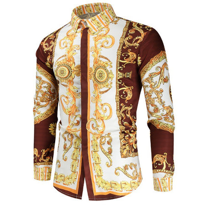 Chemise de luxe pour hommes avec un impressionnant motif baroque Chic und Stil
