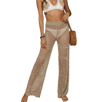 Chic and Style crochet bikini top and mesh pants set