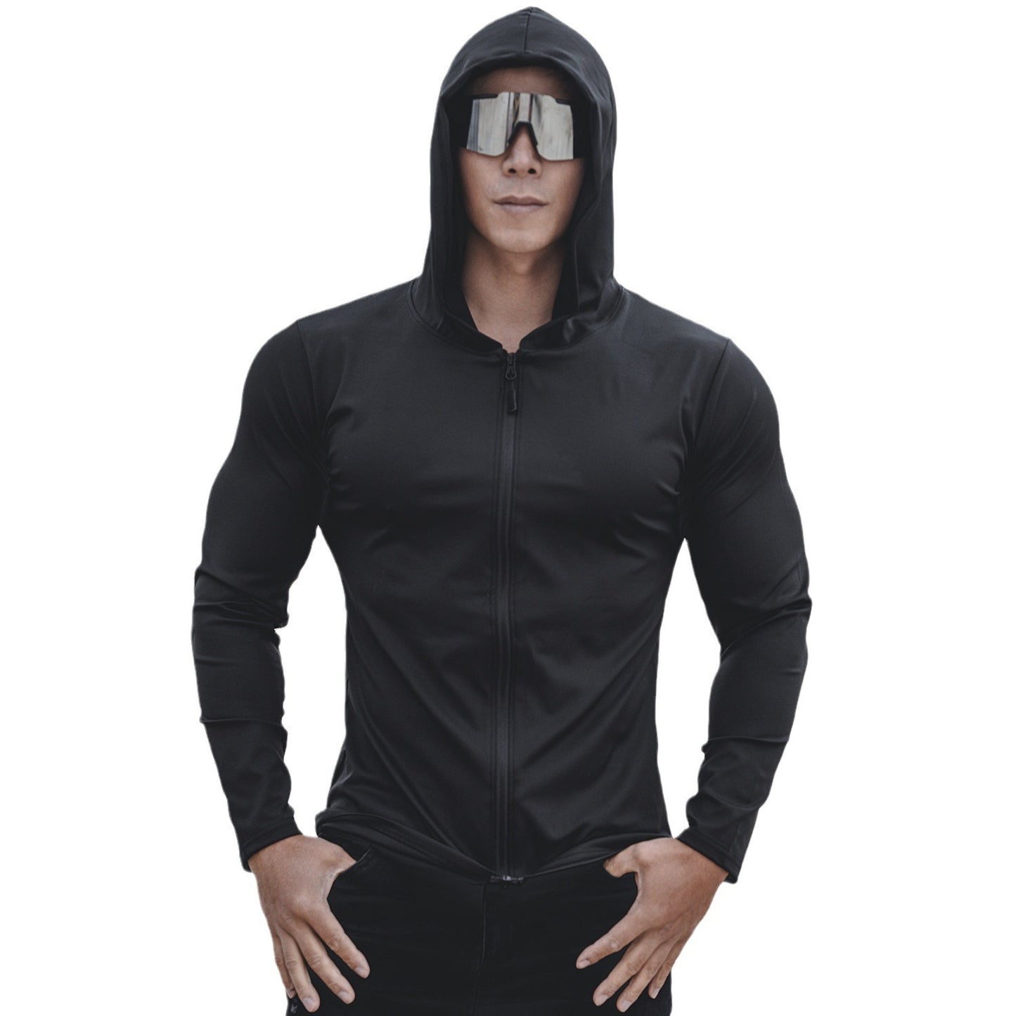Functional jacket for men with protective hood and sporty design Chic and Style