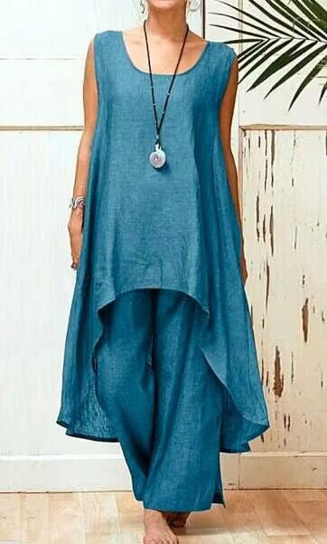 Combinaison maxi tunique fluide pour femmes Chic und Stil