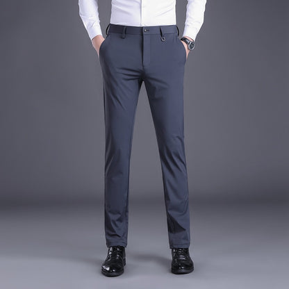 Elegant men's office pants with breathable material and slim fit Chic and Style