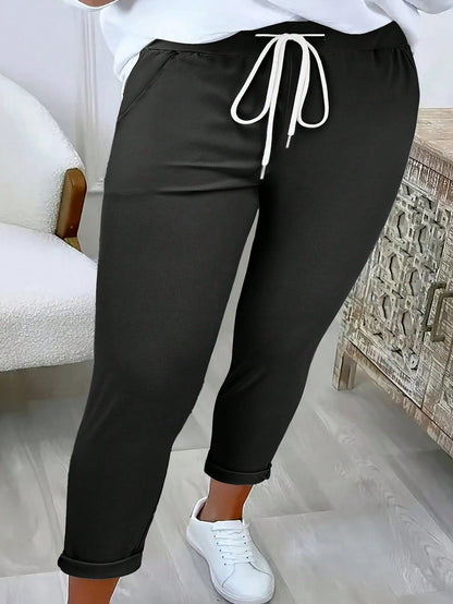 Pantalon de jogging de loisir pour femmes avec taille élastique Chic und Stil
