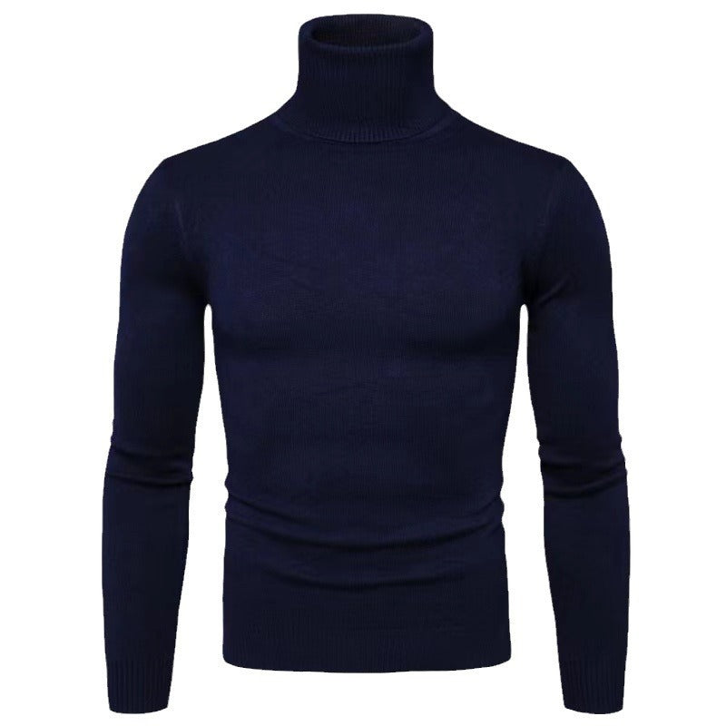 Elegant turtleneck pullover for men in fine merino wool Chic and Style