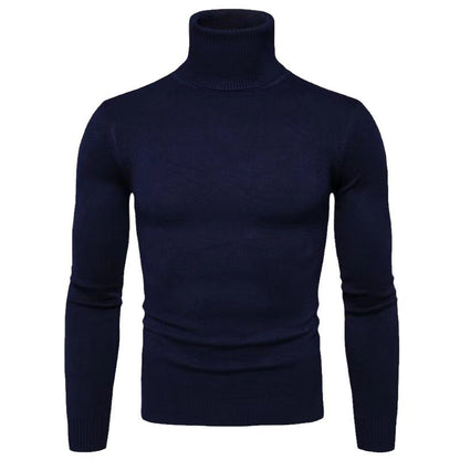 Elegant turtleneck pullover for men in fine merino wool Chic and Style