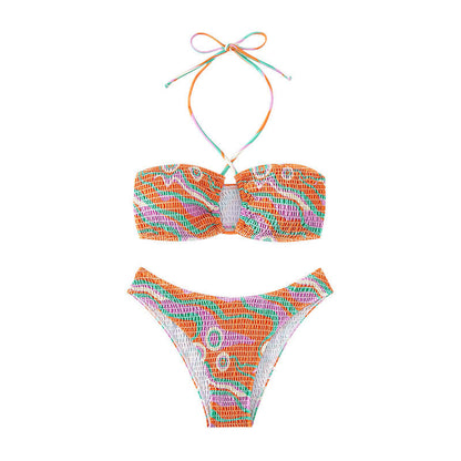 Dames Haut à bretelles Bandeau Ensemble de bikini deux pièces Chic und Stil