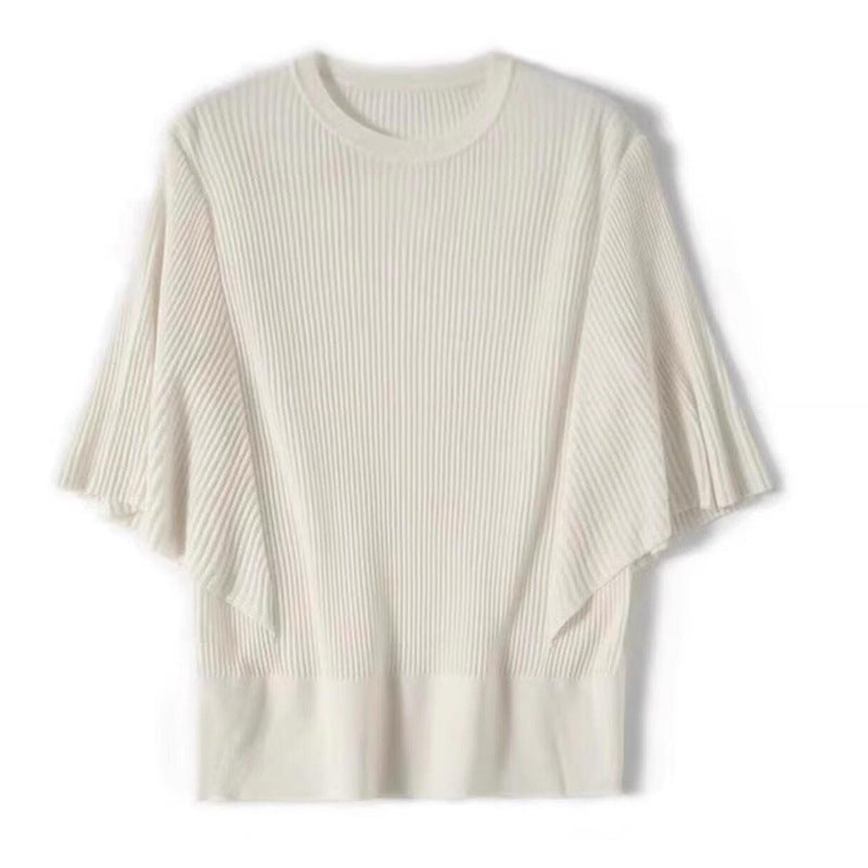 T-shirt tricot à manches courtes pour femmes Chic und Stil